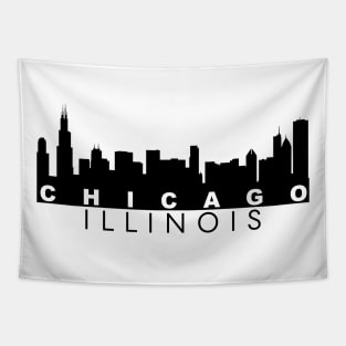 Chicago Illinois Chicago Skyline Tapestry