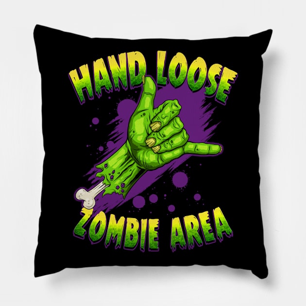 Hand Loose. Zombie Area Pillow by BlackMorelli