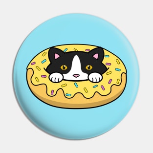 Cute Yellow Donut Cat Pin