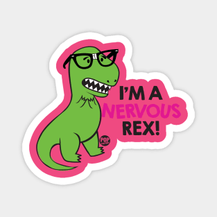 NERVOUS REX DINO Magnet