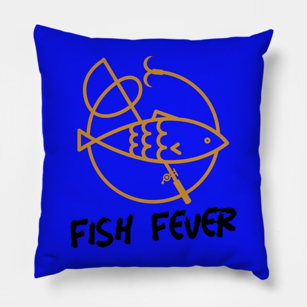 Fish Fever Pillow by SvereDesign