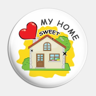 Love My Home Pin