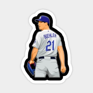 Walker Buehler #21 Wait the Ball Magnet