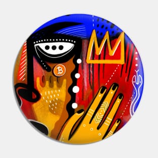 King of Bitcoin Pin