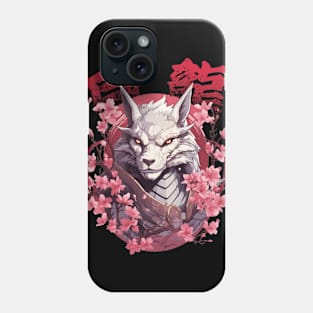 White Dragon Samurai Warrior Phone Case