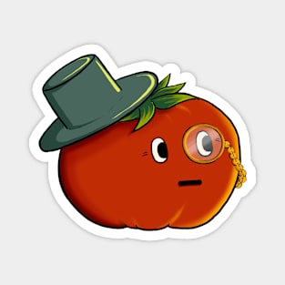 Fancy Tomato Grandpa with Monocle Magnet