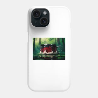 Drummer ArtWork With Water Splashing In The Forest Lake Phone Case