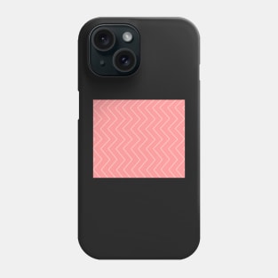 Abstract zigzag - pink and white. Phone Case