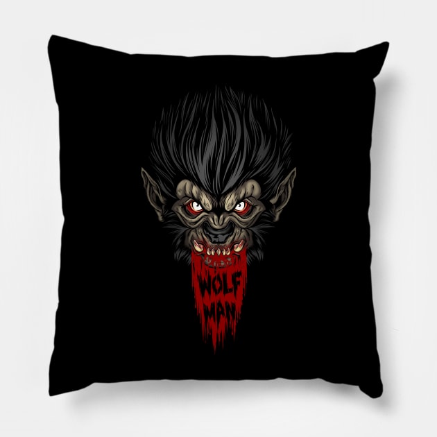 The Wolf Pillow by ccourts86