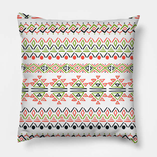 Set of geometric seamless patterns Pillow by Olga Berlet