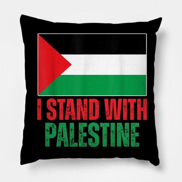 I Stand With Palestine Pillow by Dalindokadaoua