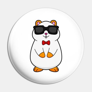 Hamster with Sunglasses & Bow tie Pin