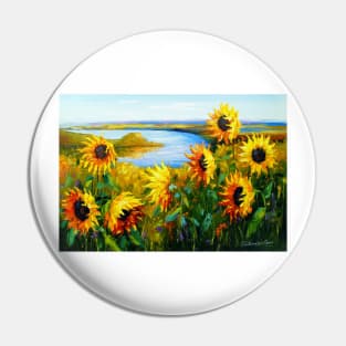 Sunflowers by the river Pin