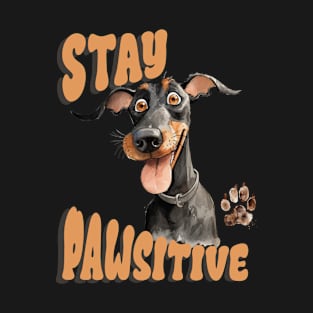 Stay Pawsitive Dog T-Shirt