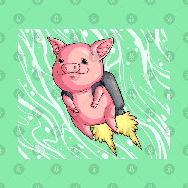 Jetpack Pig by STAD