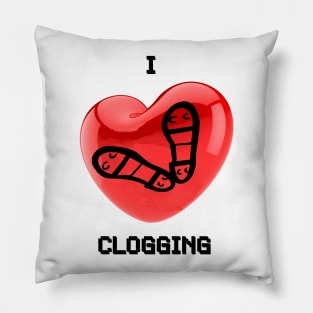 I Heart Clog Pillow