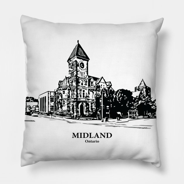 Midland - Ontario Pillow by Lakeric