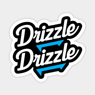 Drizzle Drizzle Modern Typography with Blue Accents Magnet