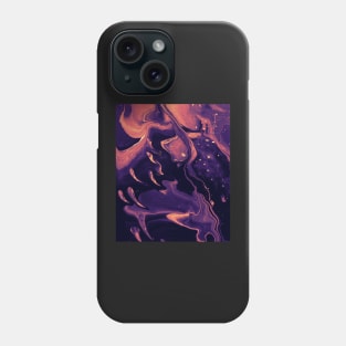 Ghosts - Sunset Color Acrylic Pour Phone Case