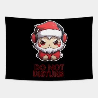 Christmas Cat Santa Tapestry