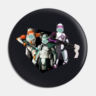 Cautious Troopers Pin