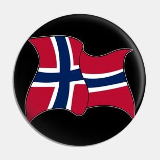 flag of Norway - sports, flags, and culture inspired designs Pin
