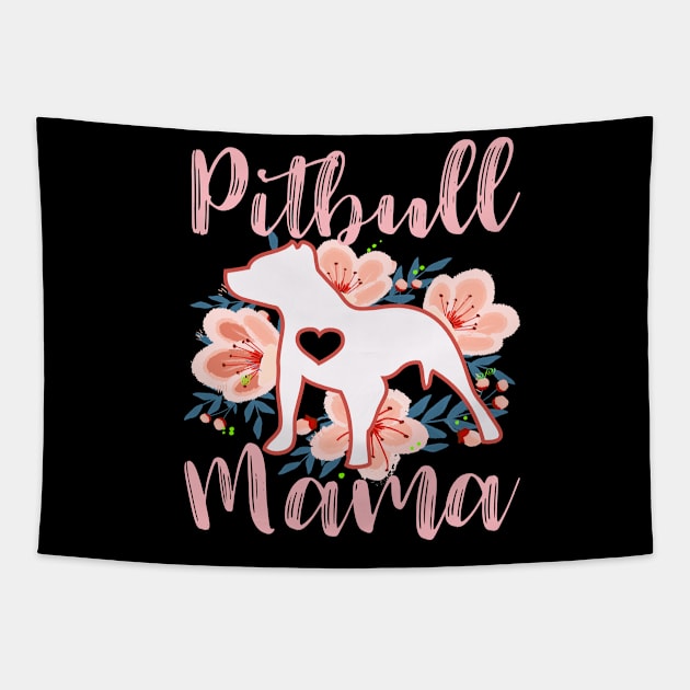 Pitbull mama Tapestry by PrettyPittieShop