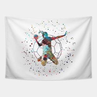 Girl handball Tapestry