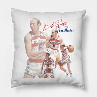 Bullets Bob Weiss Defunct Basketball Design Pillow