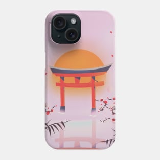 japan red arch Phone Case