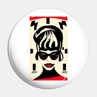 Popart Design For Women Pin