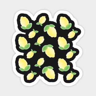 watercolor lemons Magnet