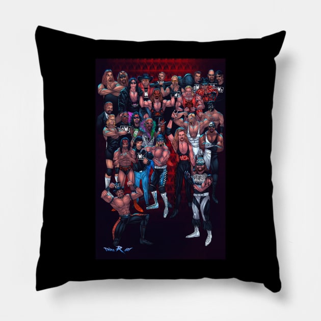 NWO Red 2 Pillow by Triple R Art