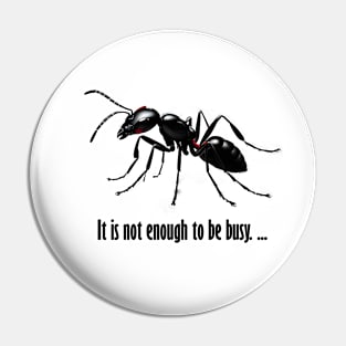 Motivational Ant Art: Busy but Productive Pin