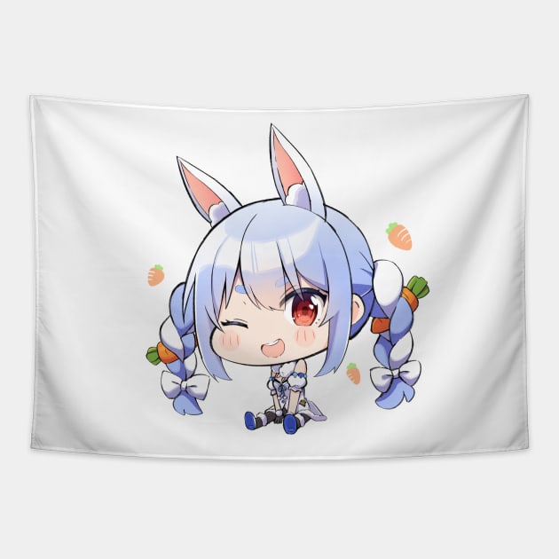 Usada Pekora Chibi Tapestry by Kent