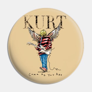 Kurt cobain guitar Pin