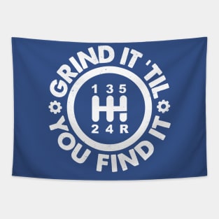 Grind It 'Til You Find It: Manual Transmission Humor Tapestry