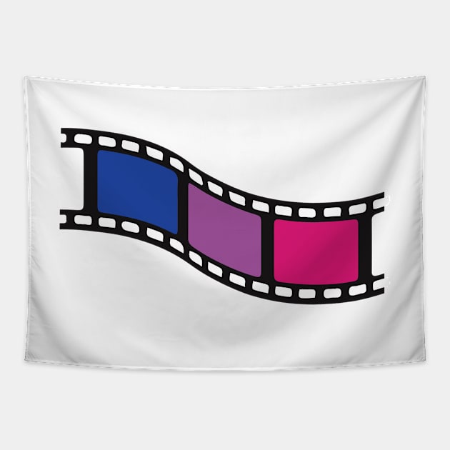 Film Strip - Bisexual Pride Tapestry by LaLunaWinters