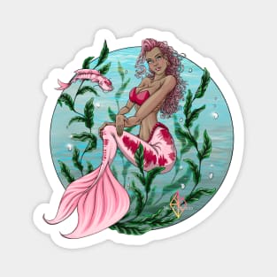 mermaid with carp Magnet