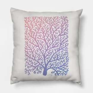 fan coral pantone Pillow