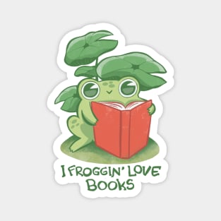 I froggin' love books! Magnet