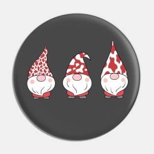 Merry Christmas Gnomes With A Cow Print Pin