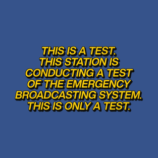 Emergency Broadcasting Test Signal T-Shirt