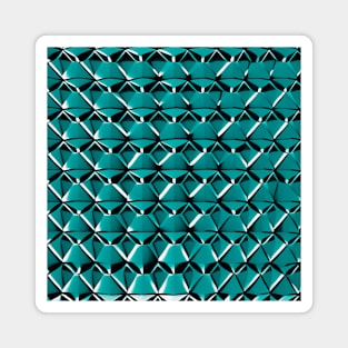 3D Geometric Polygon (Light Green) Magnet