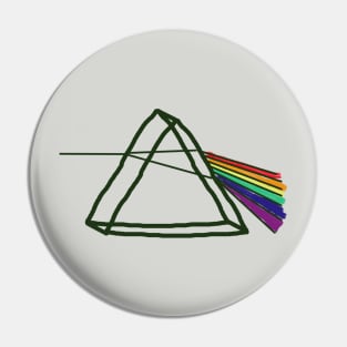 Prism hand drawn Pin