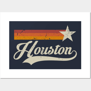 Texas Retro Astros Colors Sticker