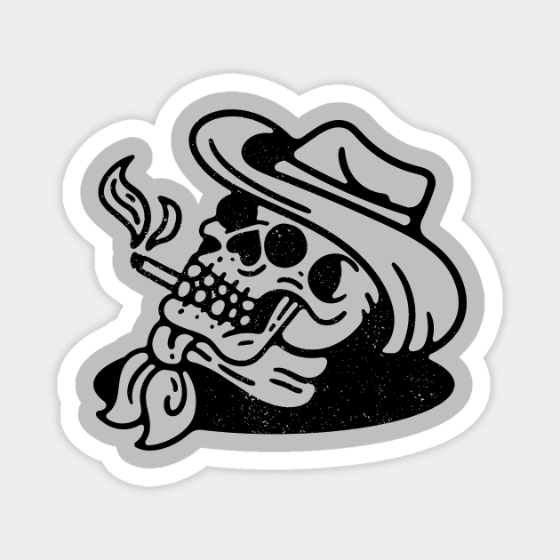 Cowboy Skull Magnet by Nick Quintero