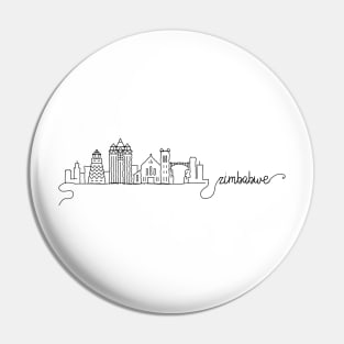 Zimbabwe City Signature Pin