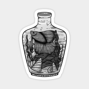 Fish in a Bottle Magnet