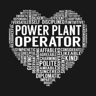 Power Plant Operator Heart T-Shirt